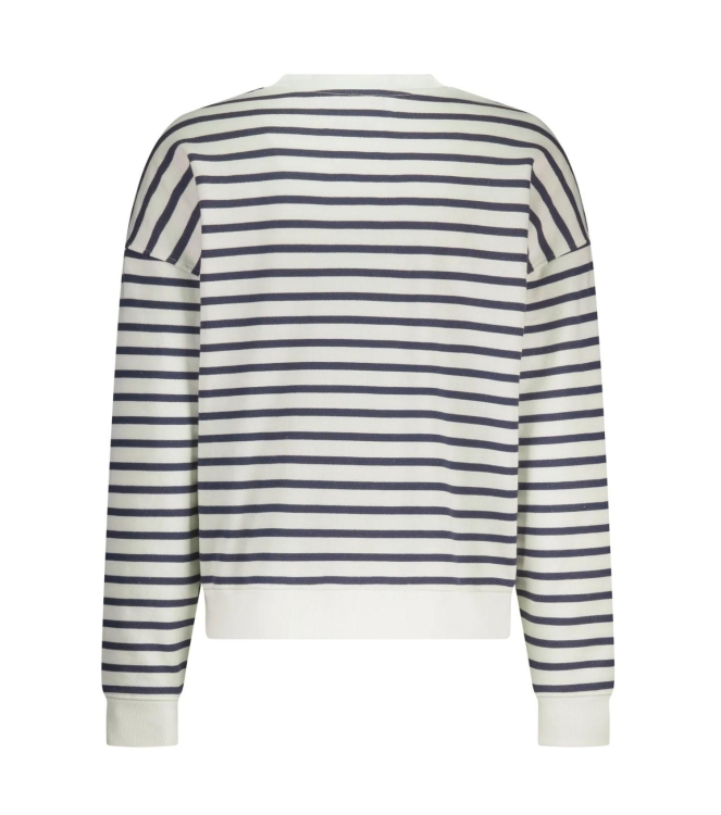 NUKUS Paige Sweater Stripe 137 white/blue