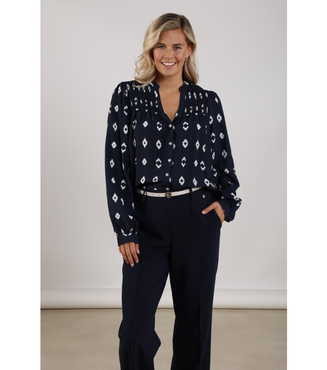 NUKUS Philou Blouse 70 navy