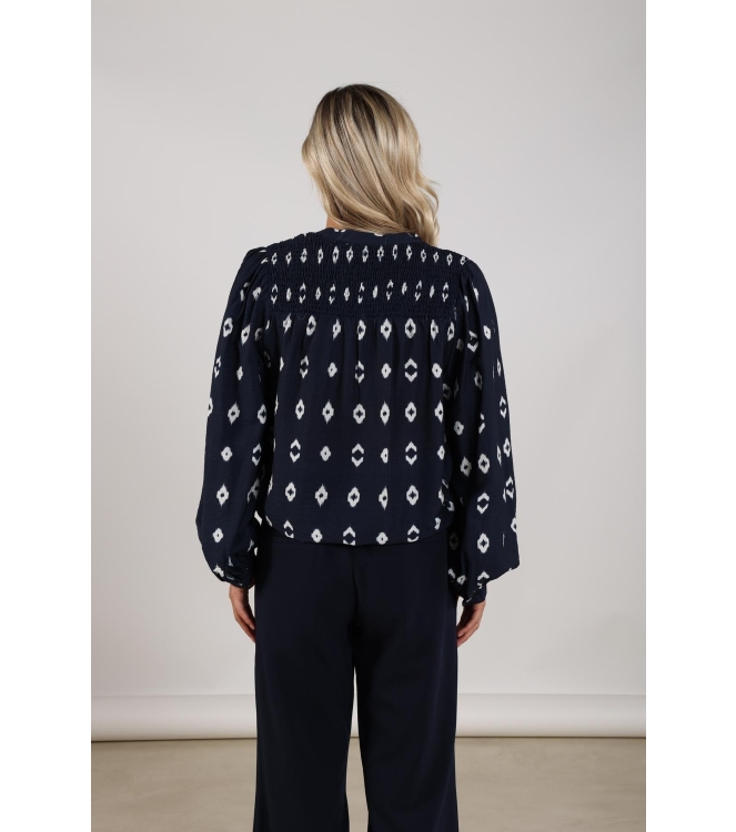 NUKUS Philou Blouse 70 navy