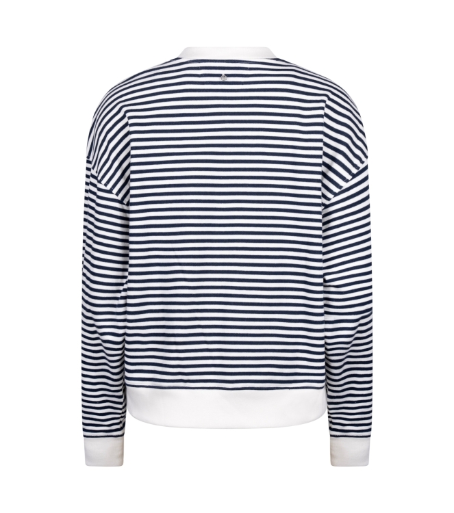 NUKUS Patty Pullover Stripe 219 offwhite/navy