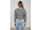 NUKUS Patty Pullover Stripe 219 offwhite/navy