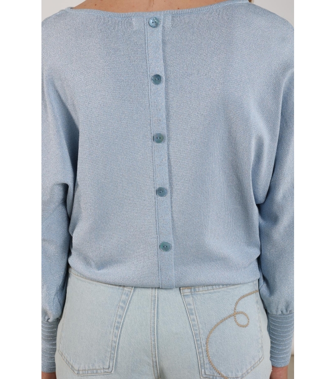 NUKUS Jorien Pullover Lurex 312 cloudy
