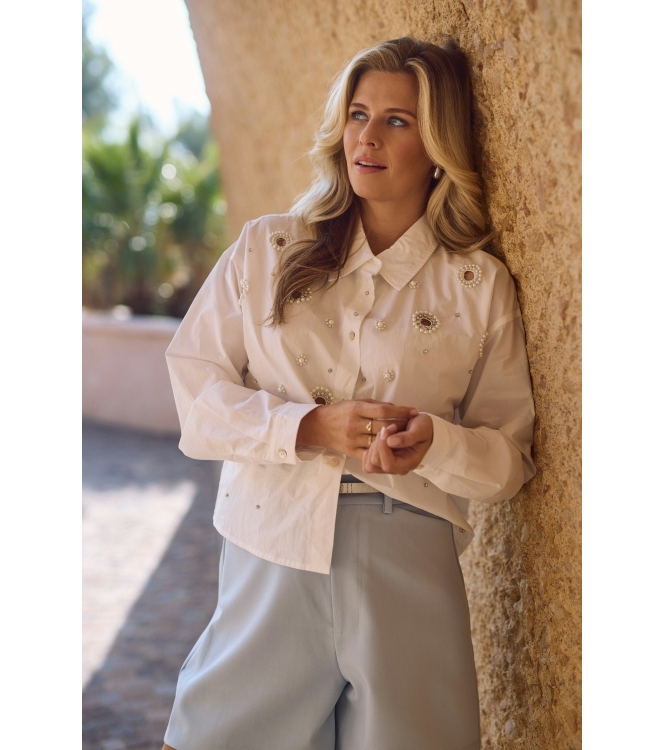 NUKUS Noor Blouse Pearl 17 off white