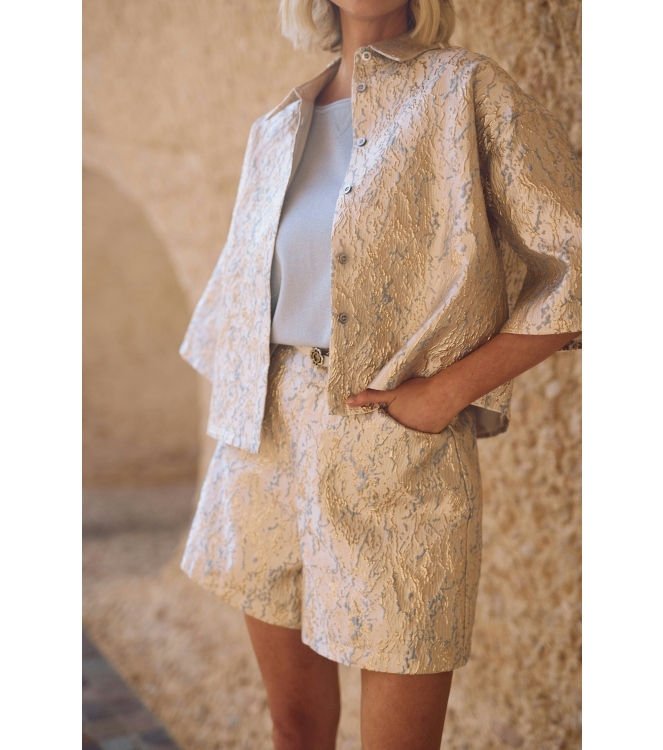 NUKUS Leena Blouse 313 gold/cloudy