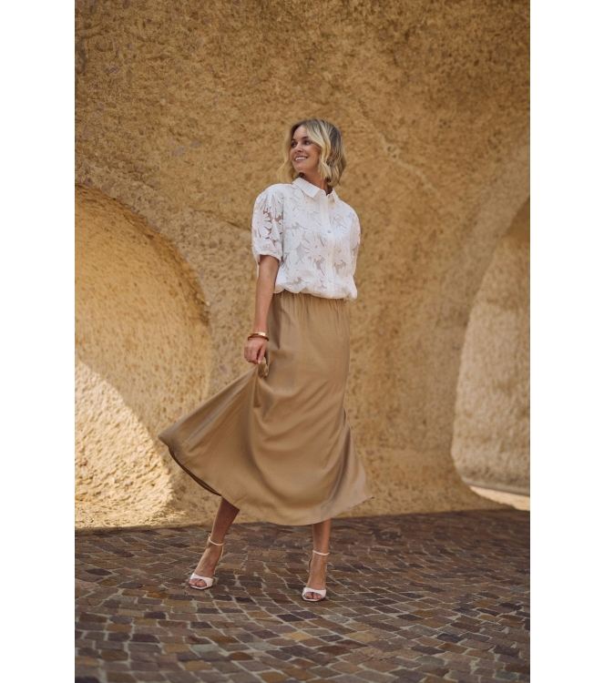 NUKUS Floortje Skirt 64 camel