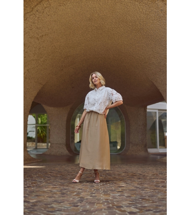 NUKUS Floortje Skirt 64 camel