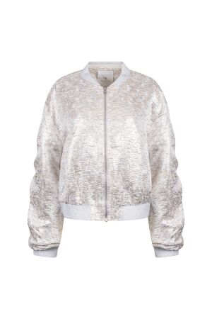 NUKUS Babette Bomber 374 silver/camel