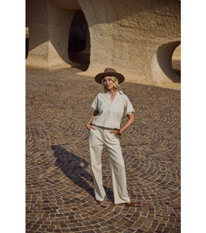 NUKUS Eline Pants 9 sand