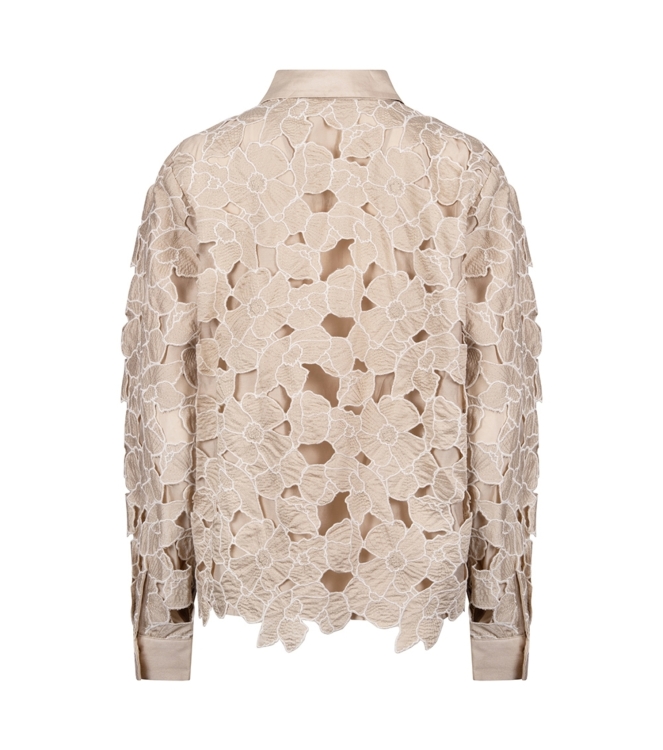 NUKUS Chloe Blouse Flower 239 sand/gold