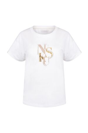 NUKUS Rowena Shirt 131 offwhite/sand