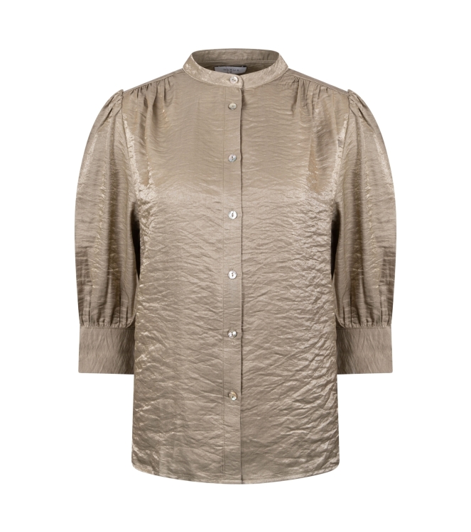 NUKUS Lilly Blouse Shiny 350 army