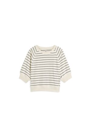 Summum Woman Jersey Striped sweat 122 Ivory