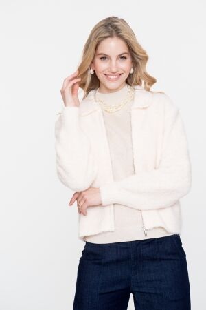 Geisha Cardigan with collar 10 Off white