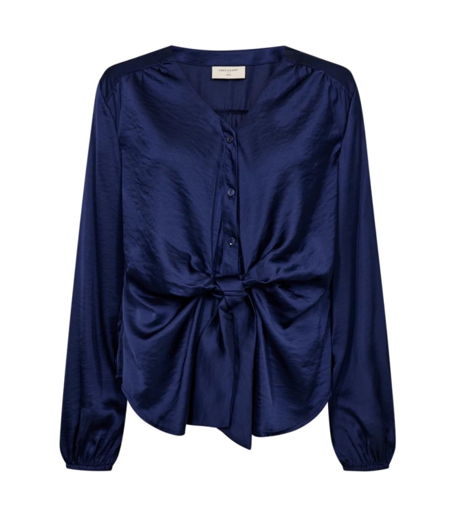 Freequent Sateen blouse Patriot blue