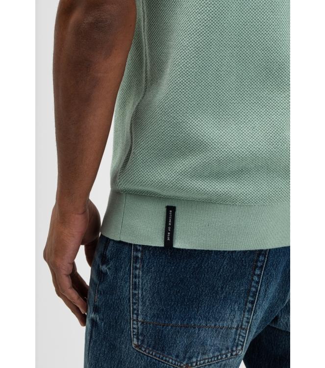 Butcher of Blue Ripley Knit Polo 118 inari green