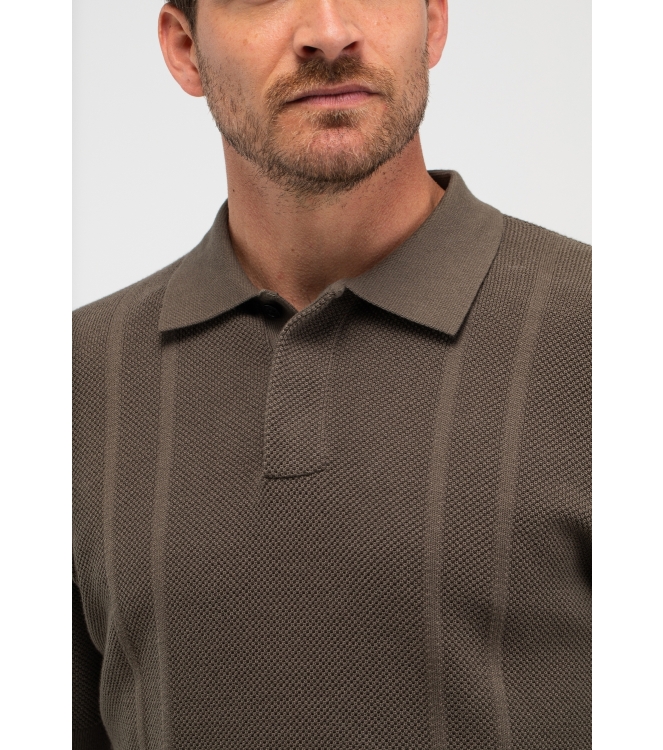 Butcher of Blue Ripley Knit Polo 708 dk. granite green