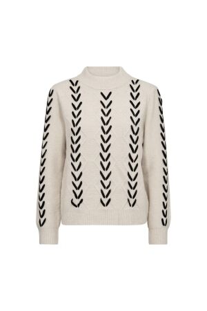 Freequent Pullover Moonbeam w.black