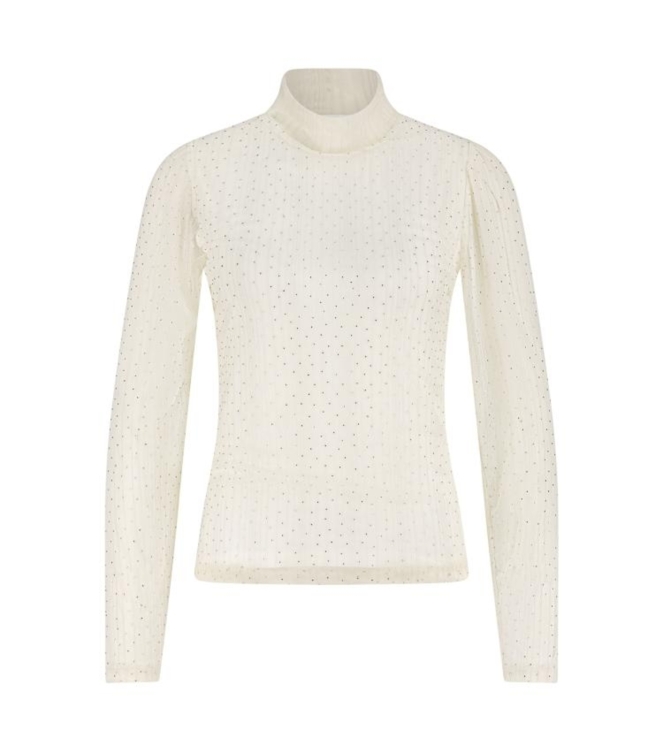 NUKUS Puck Top Strass 17 off white