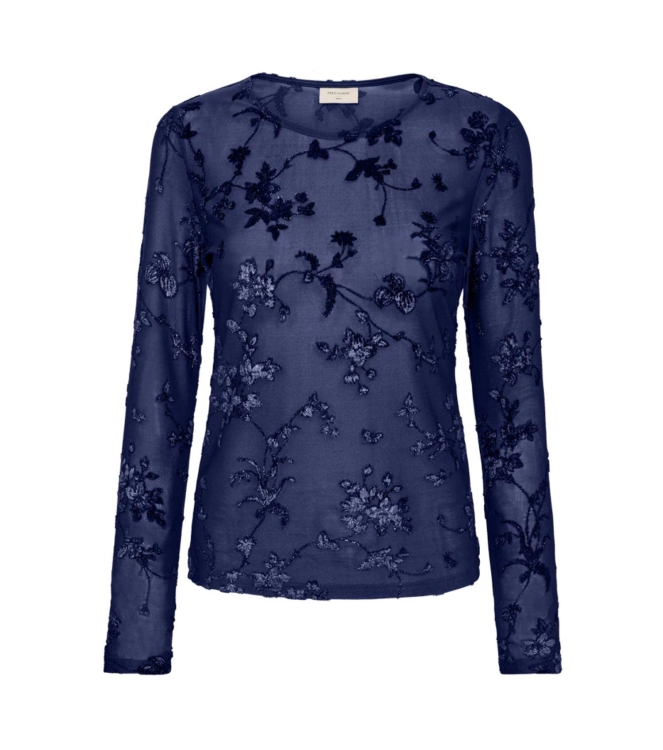 Freequent Flock rinted mesh Patriot blue