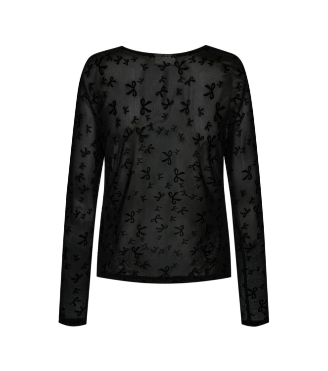 Freequent Flock printed mesh Black