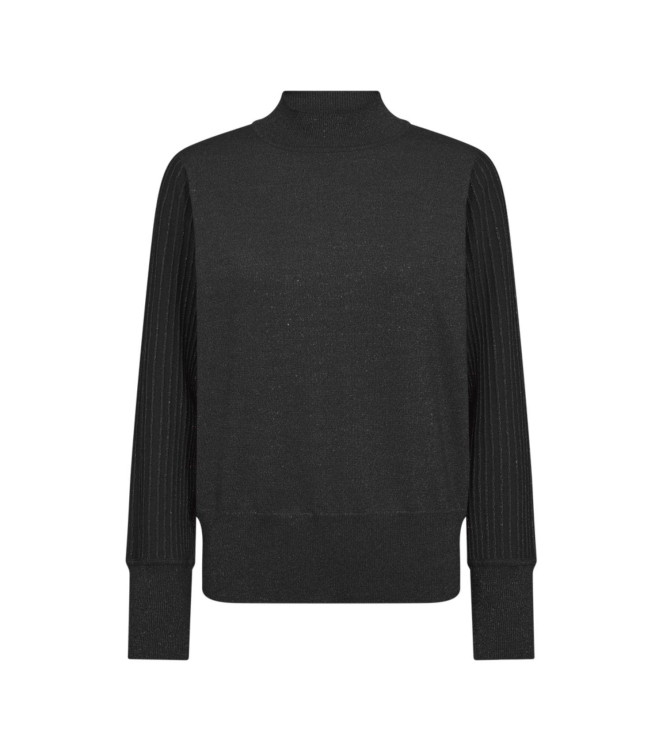 Freequent Metallic knit 9225 Black w.silver