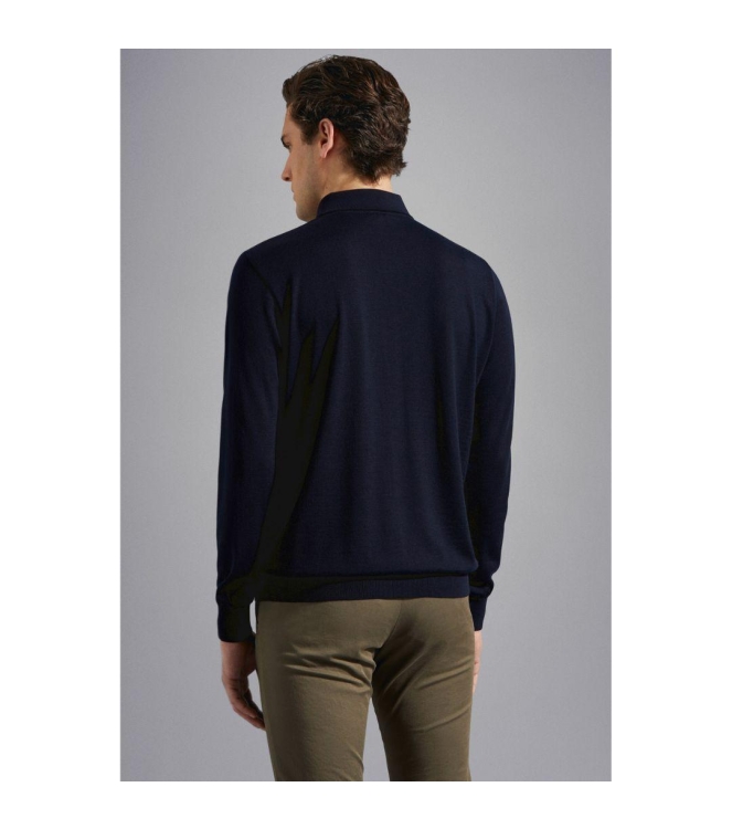 Paul and Shark Superfine merino wool polo 050 Navy