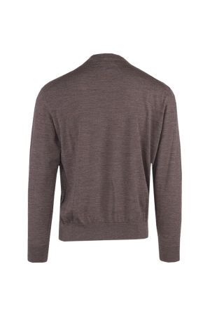 Paul and Shark Superfine merino wool crewneck 812 Dark brown