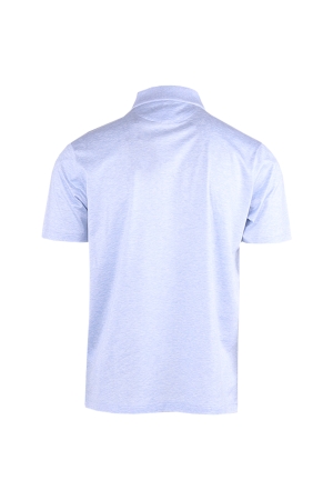 Paul and Shark Silver coll double mercerised polo 223 Light blue