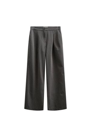 Freequent Pinstripe rhinestones 7427 Dark grey mel . star offwhite