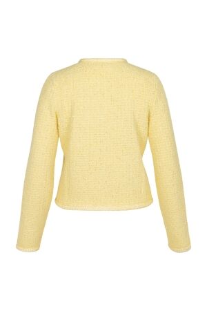 Studio Anneloes Xana tweed cardigan 2100 butter yellow