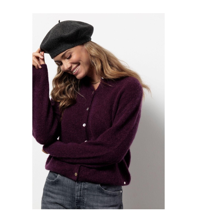 Studio Anneloes Bibi mohair cardigan 3800 blackberry