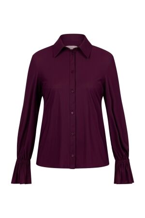 Studio Anneloes Duna ruffle blouse 3800 blackberry