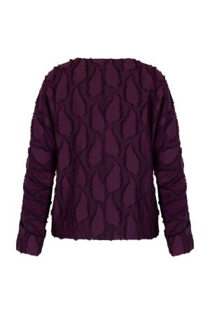 Studio Anneloes Madison jacquard top 3800 blackberry