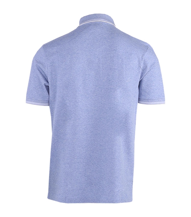 Paul and Shark Jaspe cotton pique polo 991 Light bleu