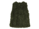 Freequent Faux fur, pockets Kombu Green