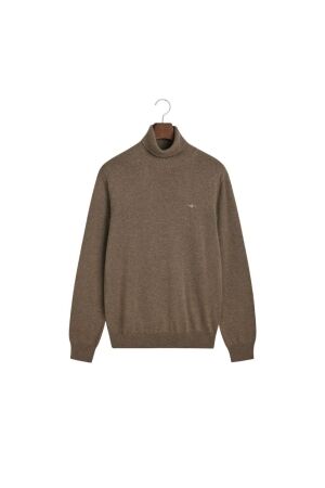 Gant Cotton Wool Turtleneck Sweater 294 dk hazelnut melange