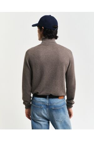Gant Cotton Wool Turtleneck Sweater 294 dk hazelnut melange