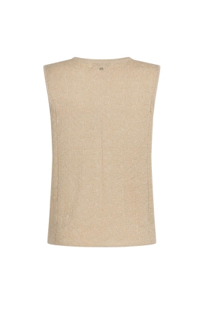 Tramontana Sleeveless Jumper Sequins 001225 Pebble