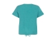 Tramontana Crinkled Short-Sleeve Top 005835 Deep aqua blue