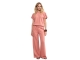Tramontana Wide-Leg Trousers Self-Fabric Belt 004275 Dusty rose