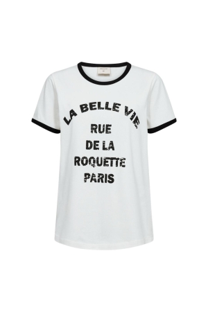 Freequent FQFENJAL-TEE Star Off-white w. Black