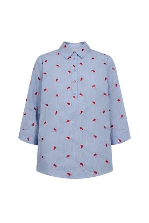 Freequent FQROSAN-SHIRT Blue Bell w. Sweet Lilac