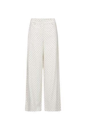 Freequent FQANYA-PANTS Star Off-white w. Black