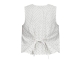 Freequent FQANYA-WAISTCOAT Star Off-white w. Black