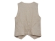 Freequent FQLAVASI-WAISTCOAT Sand Melange w. Silver
