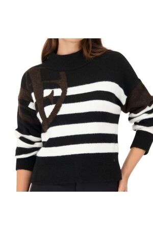 Monari Pullover 997 Schwarz ringel
