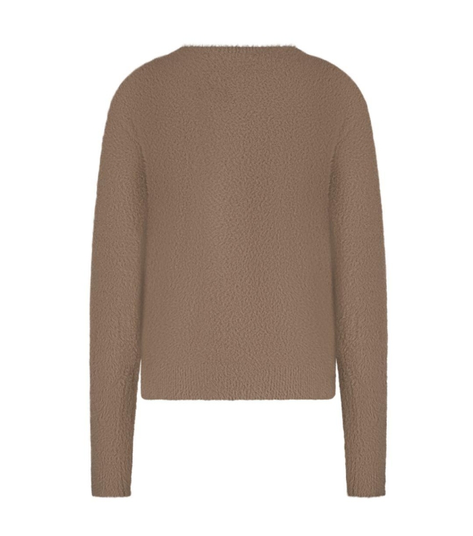 Red Button De Fluffy Sweater is een hele zacht 421 Mid brown