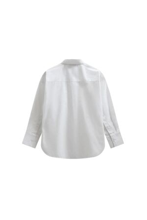 Freequent Poplin pocket deco Bright white
