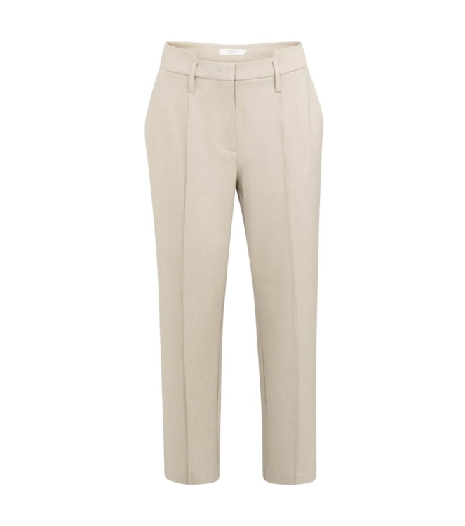 Yaya Broek met taillebanddetail 513062 Oxford tan brown mel
