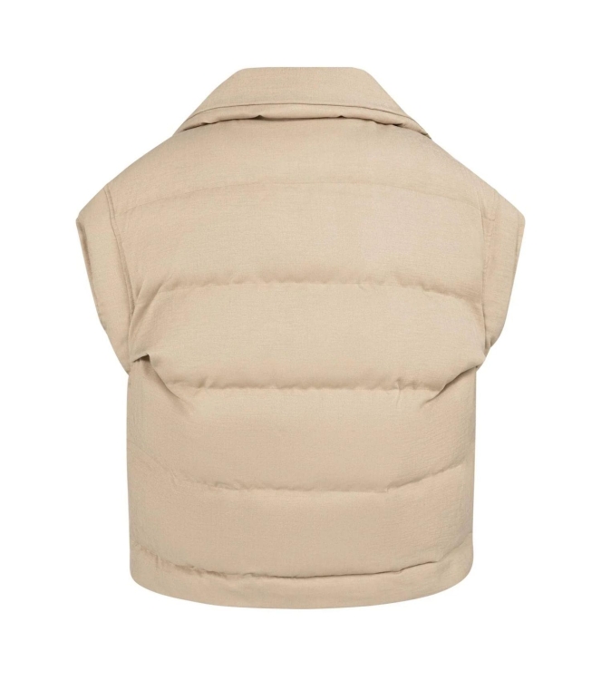 Yaya Oversized bodywarmer met kraag 99041 Gold